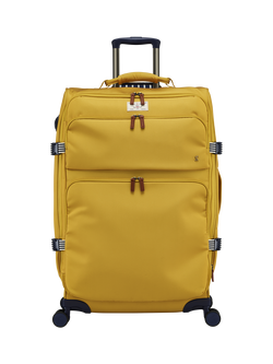 Joules Coast 4-Wheel 76cm Large Suitcase, 105L, Antique Gold, Antique Gold