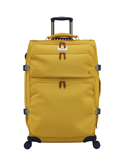 Joules Coast 4-Wheel 76cm Large Suitcase, 105L, Antique Gold, Antique Gold