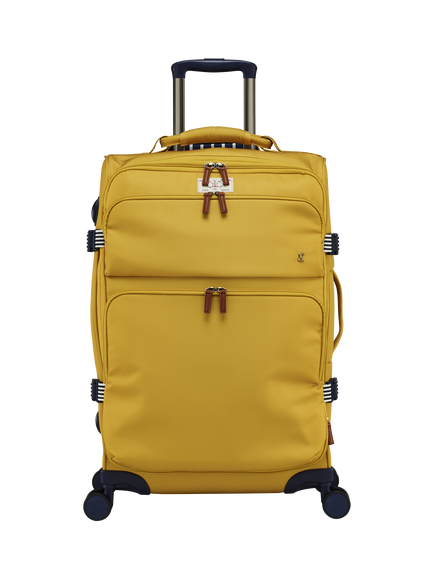 Joules Coast 4-Wheel 66cm Medium Suitcase, 68L, Antique Gold, Antique Gold