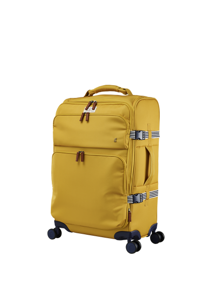 Joules Coast 4-Wheel 66cm Medium Suitcase, 68L, Antique Gold - view 2, Antique Gold