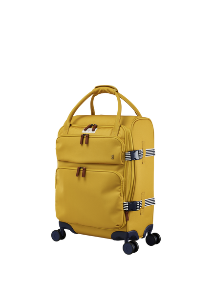 Joules Coast 4-Wheel 54cm Cabin Case, 40L, Antique Gold - view 2, Antique Gold