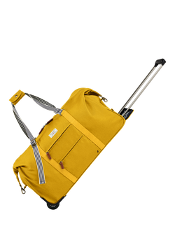 Joules Coast 2-Wheel Trolley Duffel Bag, 50L - view 2, Antique Gold
