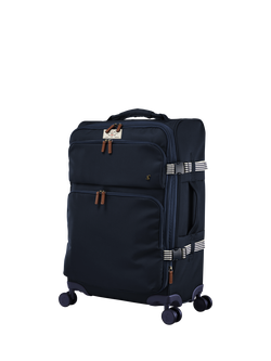 Joules Coast 4-Wheel 66cm Medium Suitcase, 68L, French Navy - view 2, French Navy