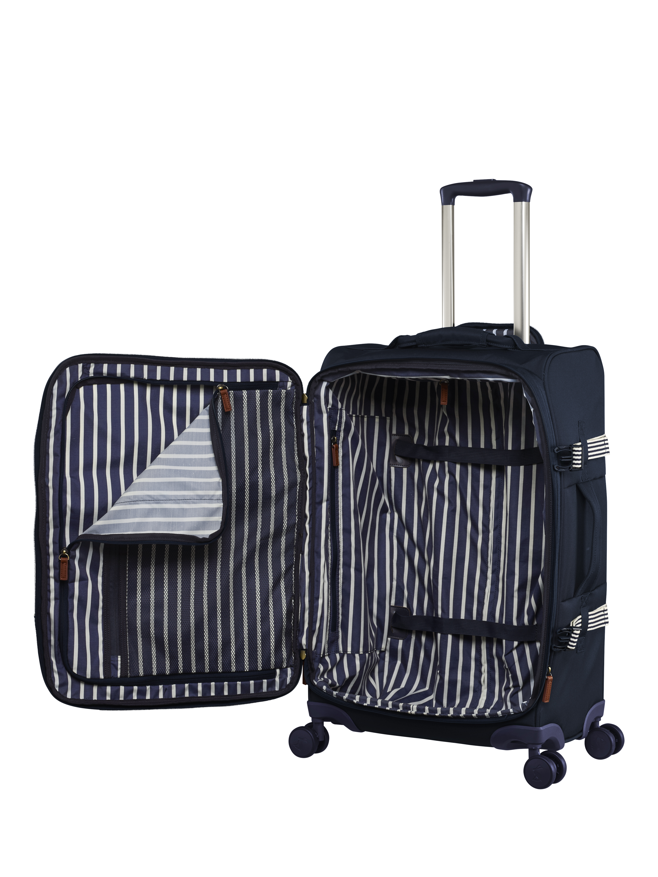 Joules Coast 4-Wheel 66cm Medium Suitcase, 68L, French Navy
