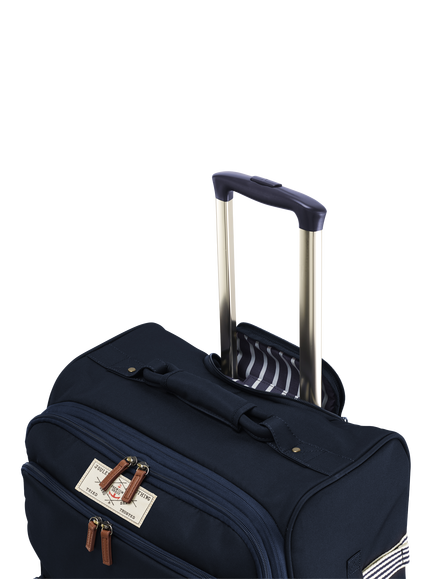 Joules Coast 4 Wheel 54cm Trolley Cabin Case, 40L, French Navy - view 2, French Navy