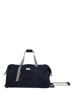 Joules Coast 2-Wheel Trolley Duffel Bag, 50L, French Navy
