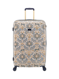 Joules Damask 4-Wheel 75cm Hard Sided Large Trolley Suitcase, 93L