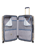 Joules Damask 4-Wheel 75cm Hard Sided Large Trolley Suitcase, 93L