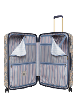 Joules Damask 4-Wheel 75cm Hard Sided Large Trolley Suitcase, 93L - view 2, Damask