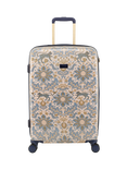 Joules Damask 4-Wheel 66cm Hard Sided Medium Trolley Suitcase, 64L