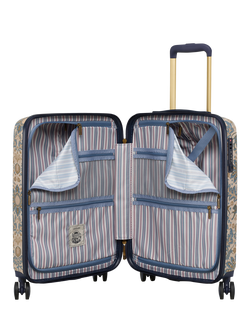 Joules Damask 4-Wheel 53cm Hard Sided Trolley Cabin Case, 31L - view 2, Damask