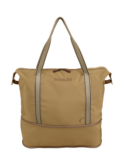 Joules Epwell Packable Duffel Bag - view 2, Tan