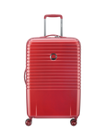 DELSEY Caumartin Plus 4-Wheel 70cm Expandable Medium Trolley Suitcase, 71L, Red