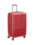 DELSEY Caumartin Plus 4-Wheel 70cm Expandable Medium Trolley Suitcase, 71L, Red
