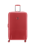 DELSEY Caumartin Plus 4-Wheel 76cm Expandable Large Trolley Suitcase, 107L, Red