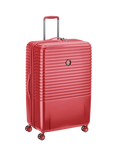 DELSEY Caumartin Plus 4-Wheel 76cm Expandable Large Trolley Suitcase, 107L, Red