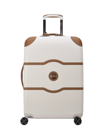 DELSEY Chatelet Air 2.0 4-Wheel 66cm Medium Suitcase, 69L, Cream