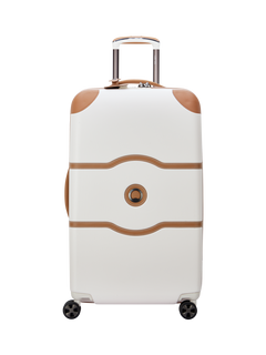 DELSEY Chatelet 4-Wheel 73cm Large Trunk Suitcase, 108L, Cream