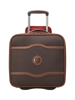 DELSEY Chatelet 2-Wheel 42cm Underseat Cabin Case, 20L, Dark Brown, Dark Brown