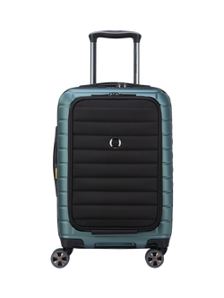 DELSEY Shadow 5.0 4-Wheel 55cm Expandable Cabin Case, 41L, Green, Green