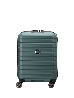 DELSEY Shadow 5.0 4-Wheel 55cm Slim Cabin Case, 35L, Green, Green