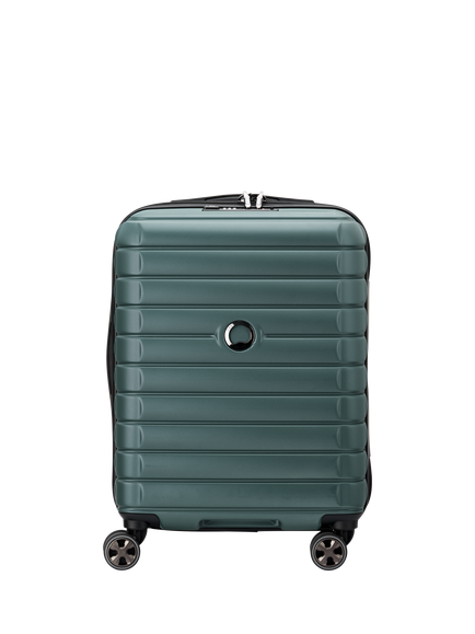 DELSEY Shadow 5.0 4-Wheel 55cm Slim Cabin Case, 35L, Green