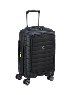 DELSEY Shadow 5.0 4-Wheel 55cm Expandable Cabin Case, 41L, Black - view 2, Black