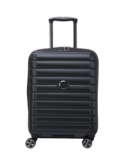 DELSEY Shadow 5.0 4-Wheel 55cm Slim Cabin Case, 35L, Black, Black
