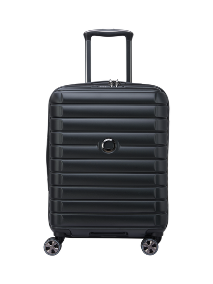 DELSEY Shadow 5.0 4-Wheel 55cm Slim Cabin Case, 35L, Black