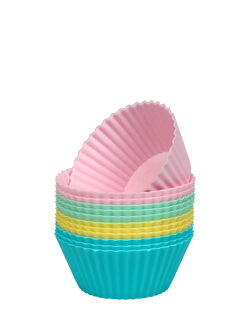 Tala Silicone Cupcake Case, Pack of 12, Pastel, Pastel