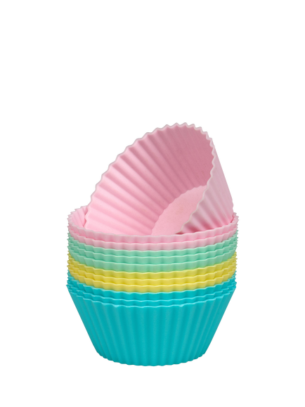 Tala Silicone Cupcake Case, Pack of 12, Pastel, Pastel