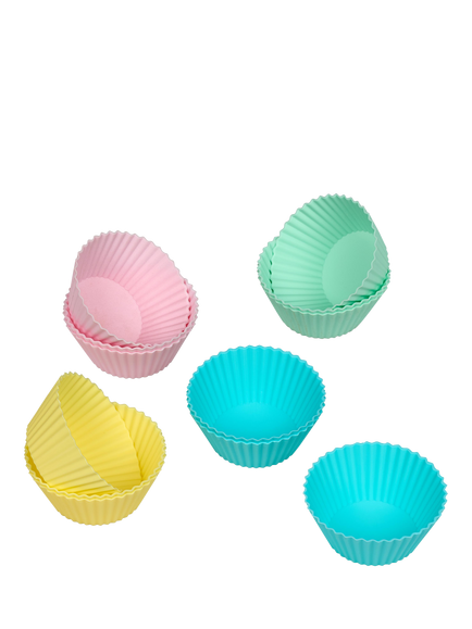Tala Silicone Cupcake Case, Pack of 12, Pastel - view 2, Pastel