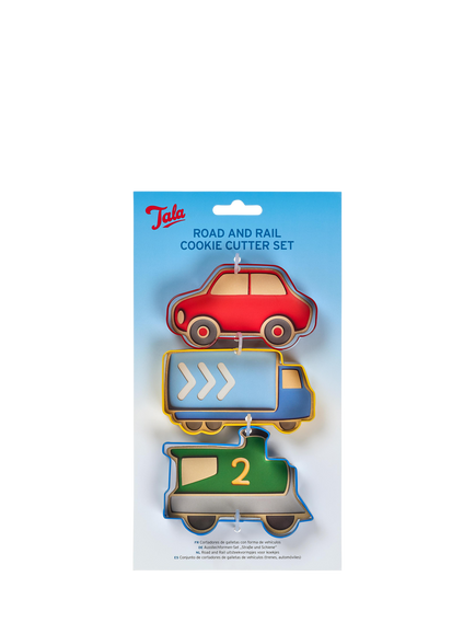 Tala Road & Rail Cookie Cutters, Set of 3, Assorted - view 2, Red, Blue, Yellow