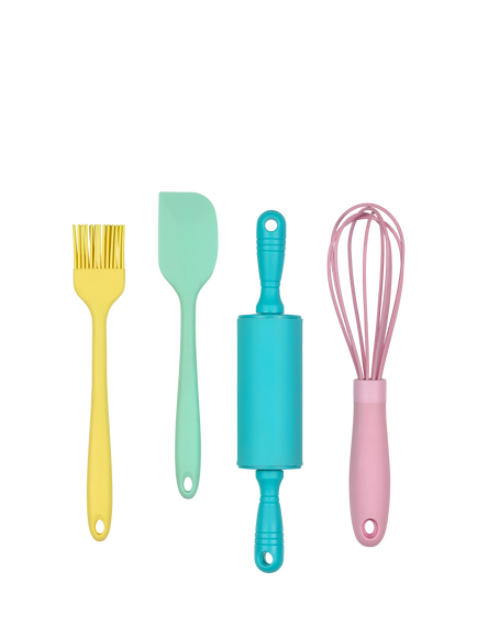 Tala Silicone Mini Baking Utensil Set, 4 Piece - view 2, Pastel
