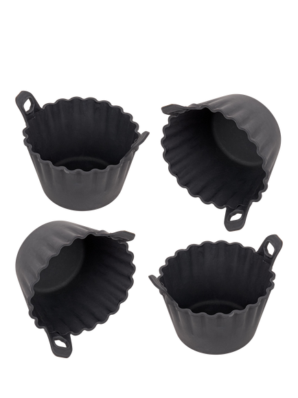 Tala Air Fryer Non-Stick Egg Poacher, Pack of 4, Black