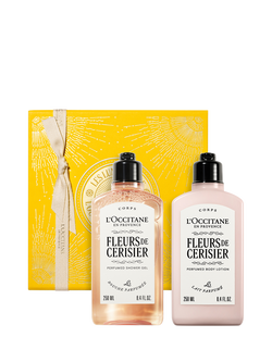 L'OCCITANE Fleurs de Cerisier (Cherry Blossom) Collection Bodycare Gift Set, 