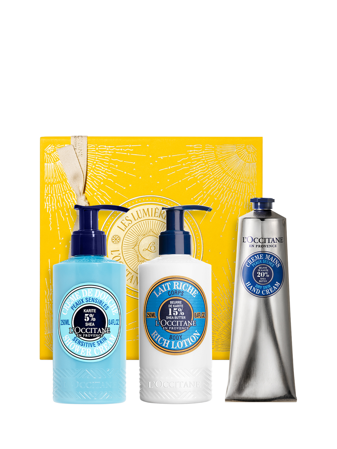Product image 1 of 2, which shows L'OCCITANE Shea Butter Collection Bodycare Gift Set