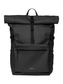 Sandqvist Stream 16" Laptop Rolltop Backpack, 34L, Black