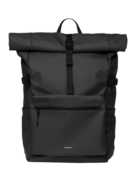 Sandqvist Stream 16" Laptop Rolltop Backpack, 34L, Black