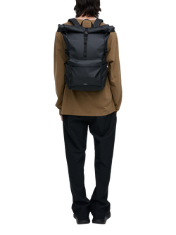 Sandqvist Stream 16" Laptop Rolltop Backpack, 34L - view 2, Black