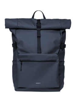 Sandqvist Stream 16" Laptop Rolltop Backpack, 34L, Navy
