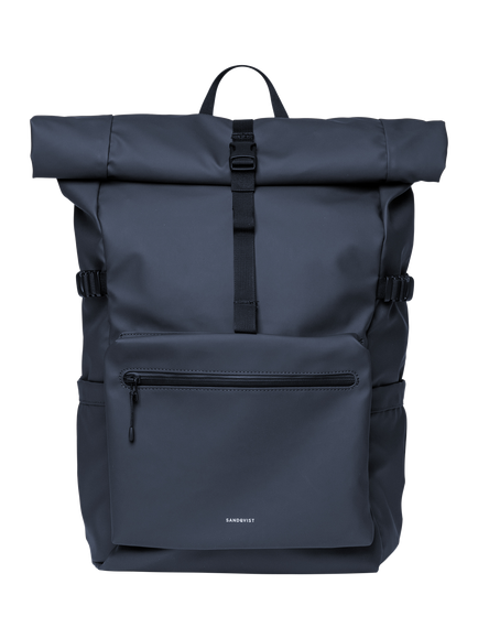 Sandqvist Stream 16" Laptop Rolltop Backpack, 34L, Navy