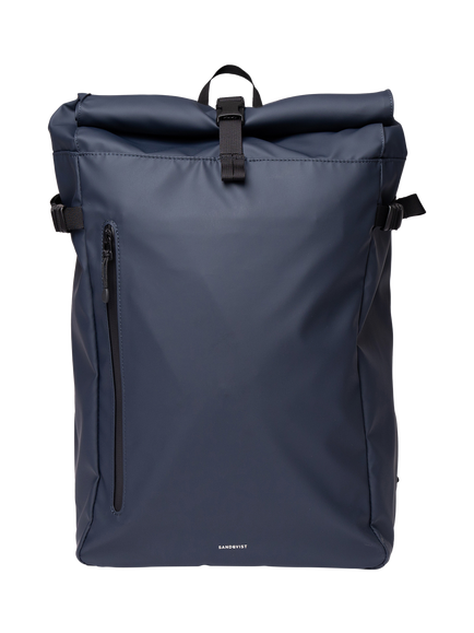 Sandqvist Stream 14" Laptop Slim Rolltop Backpack, 20L, Navy