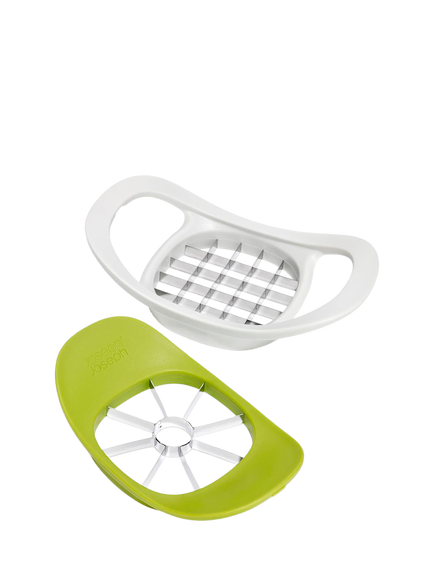 Joseph Joseph 2-in-1 Apple Corer & Potato Chipper - view 2, Stone/Green