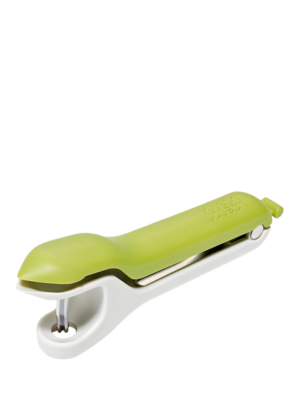 Joseph Joseph 2-in-1 Fruit & Olive Pitter & Huller, Stone/Green
