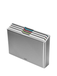 Joseph Joseph Folio Stainless Steel Case & Colour Coded Chopping Boards, Light Stone