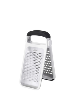 OXO Good Grips Etched Folding Double Grater, White/Black/Silver
