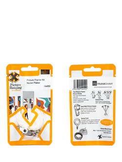 Frank Shaw Picture Hanging Kit, Nickel - view 2, Np