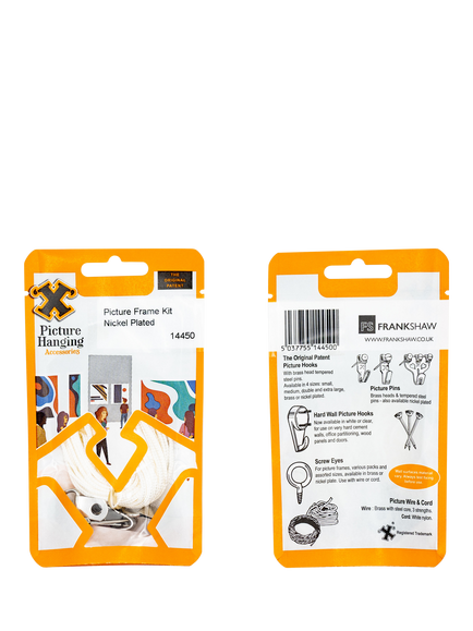 Frank Shaw Picture Hanging Kit, Nickel - view 2, Np