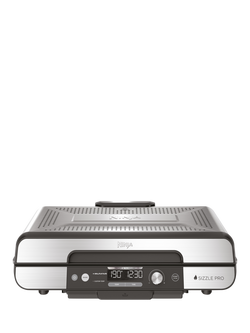 Ninja Sizzle Pro GX101UK XL Grill & Flat Plate, Black, Black